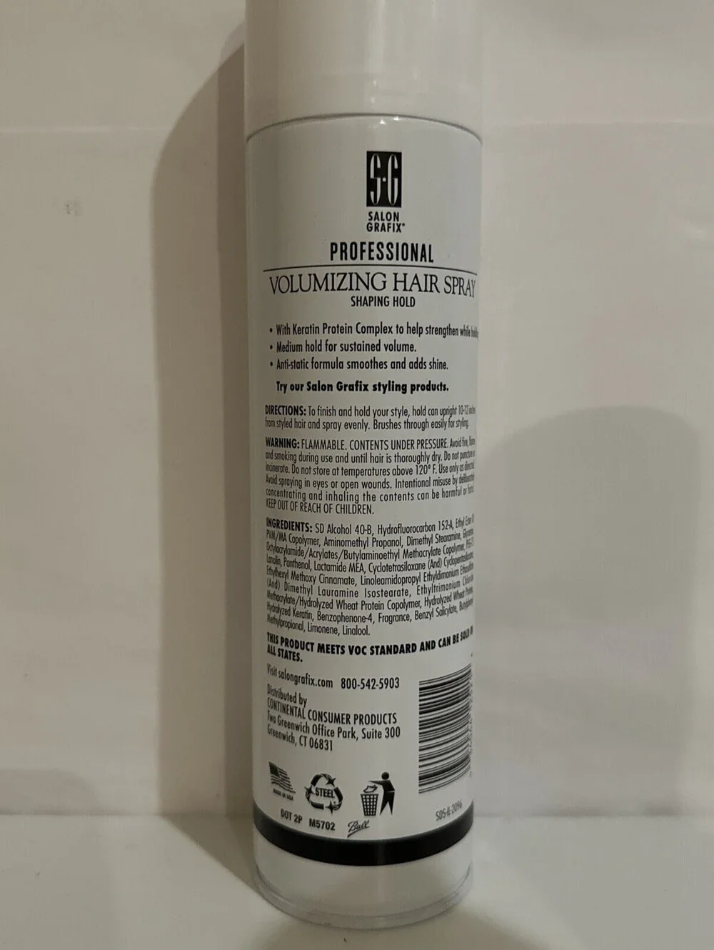BRAND NEW Salon Grafix Professional Volumizing Hair Spray Shaping Hold #8